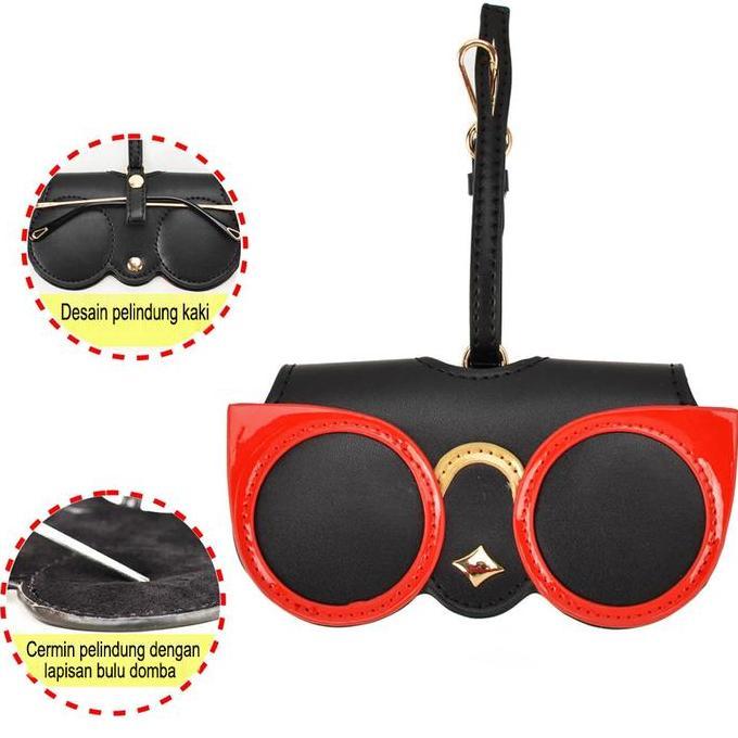 NAUMI Tempat Kacamata Tas Tempat Kacamata Di Pinggang Pouch Kacamata Gantung