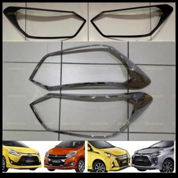 TERLARIS GARNISH DEPAN MOBIL AGYA AYLA HITAM DOFF 2017-2021 