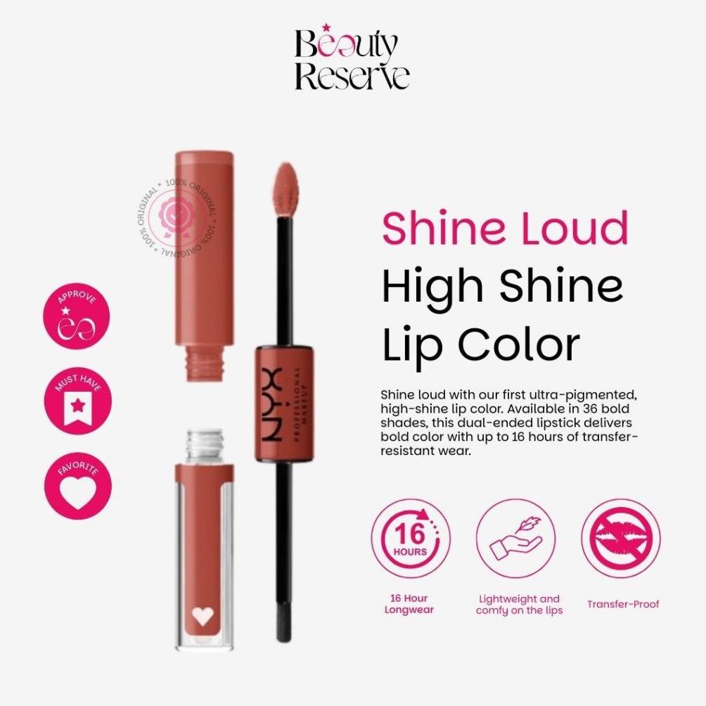 NEW BEAUTY RESERVE - NYX SHINE LOUD PRO PIGMENT LIP SHINE [terbaik][terlaris]