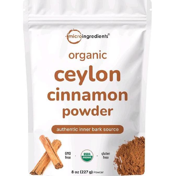 Organic Ceylon Cinnamon Powder Original Micro Ingredients 8oz HM