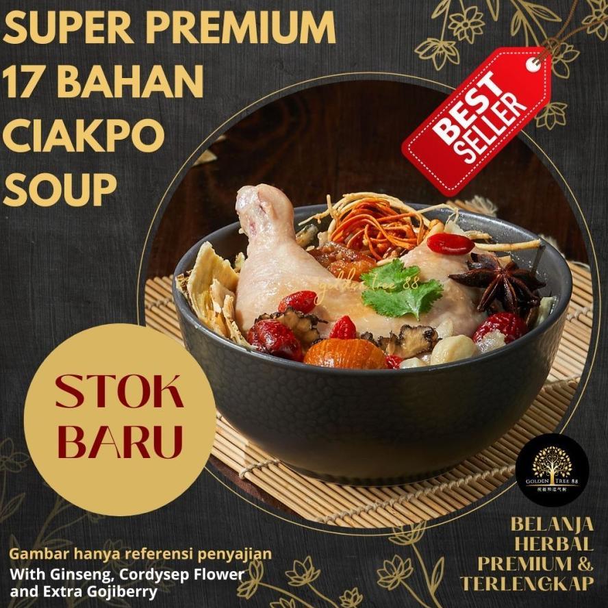 Super Tim Ayam Ginseng Terlengkap 17 Bahan Ciapo Chicken Herbal Soup