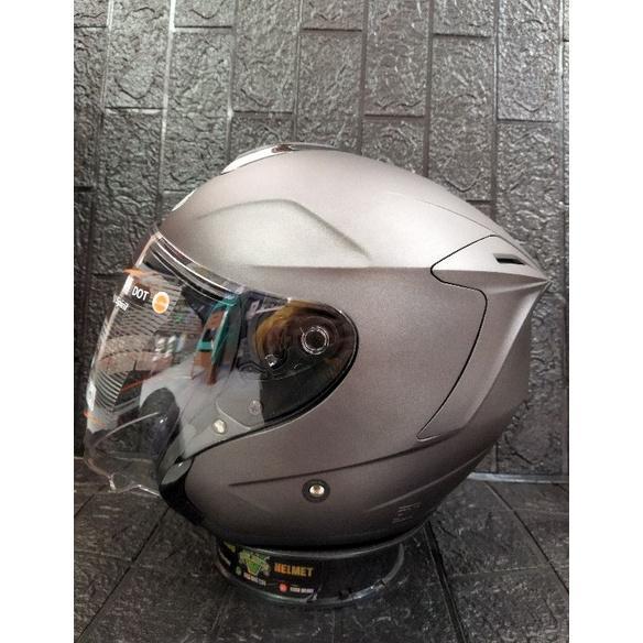Ready Helm Ink Dynamic #2 Gunmetal Doff Orange Fluo|Helm Ink Dinamic Berkualitas