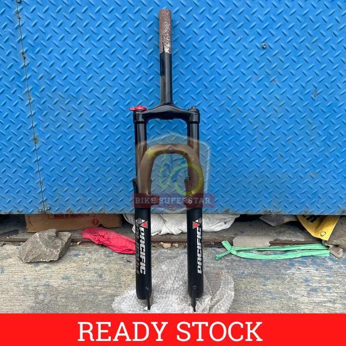 FORK GARPU SEPEDA GUNUNG PACIFIC MTB 27.5 DISC V BRAKE LOCK OUT ORIGINAL DAN TERPERCAYA