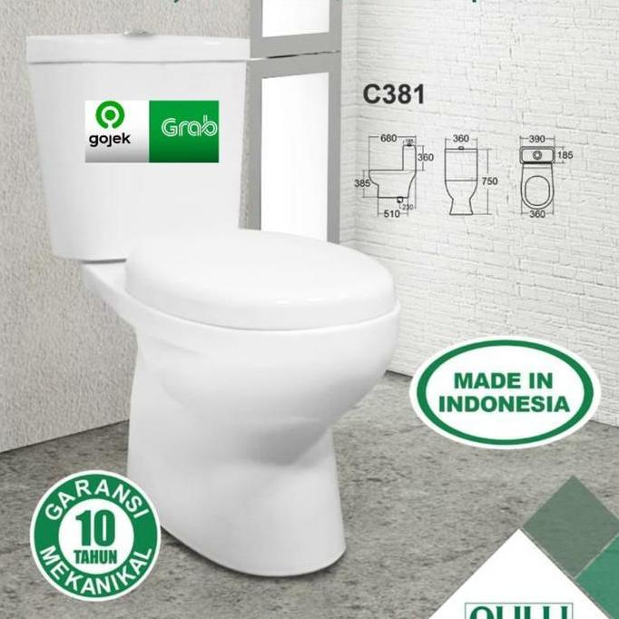 HARGA DISC - closet duduk oulu c381 warna putih