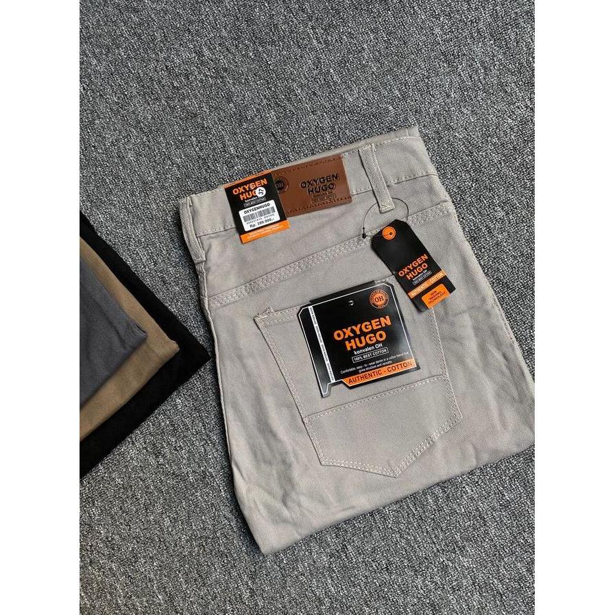 Celana Panjang Hugo Celana Panjang Hugo Oxygen Model Skinny Pria Dewasa Bahan Baby