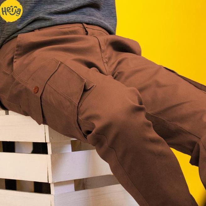 Heija Rocky Cargo Heija Rocky Cargo Pants Warna Polos - Celana Kargo Pria