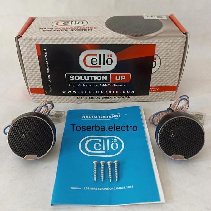 BERKUALITAS - Tweeter Cello Solution Up audio mobil