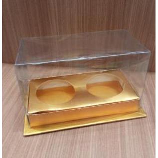 Mika Cupcake Box Isi 2 Dus Cup Cake Kue Mangkok Transparan Mika Cantik