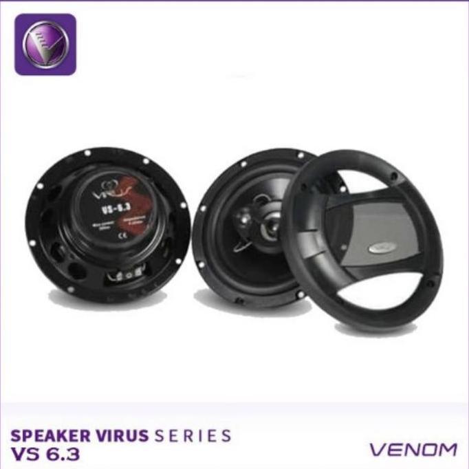 HOT DEAL - Speaker Coaxial Venom Virus VS 6.3 Speaker Pintu Mobil Venom Virus