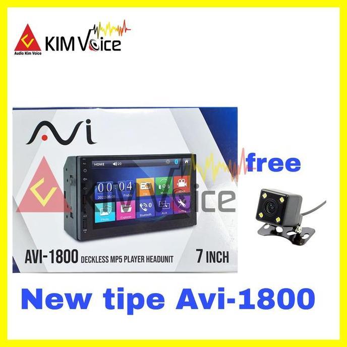 TERLARIS - Head Unit Double Din Dekles MP5 AVI-1600DSB MKII + Kamera Mundur