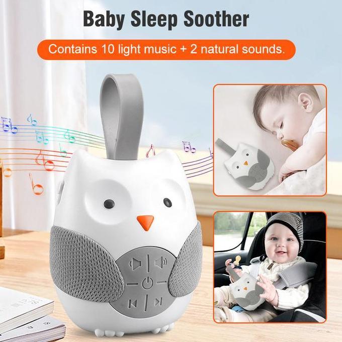 Owl Baby Soother Lullaby White Noise Portable / Speaker Lagu Bayi / Musik Tidur Baby / OWL BABY SOOT