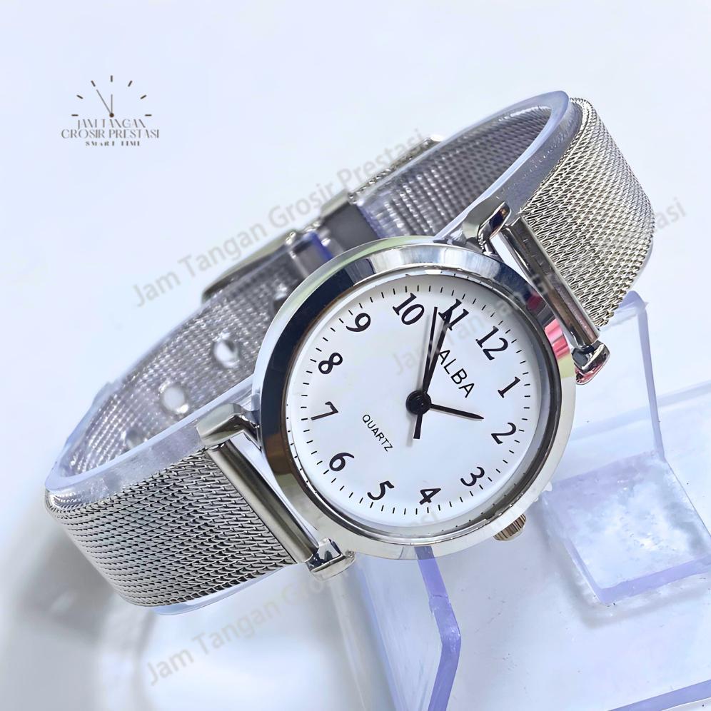 Original Jam Tangan Stainless Steel Gaya Untuk Wanita Analog / Jam Tangan Stainless Steel Kecil Anal