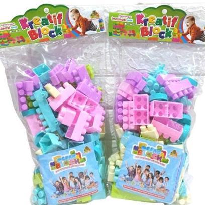 Kualitas Super Mainan Block Balok Besar 96 Pcs Mainan Blok Anak Edukasi Balok Susun Bongkar Pasang R