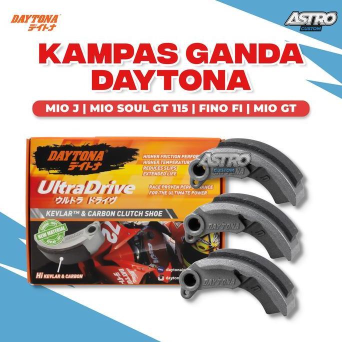 NEW - Daytona Kampas Ganda Karbon Kevlar Racing Mio GT Soul GT 115 Mio J Fino Fi 115 Xride