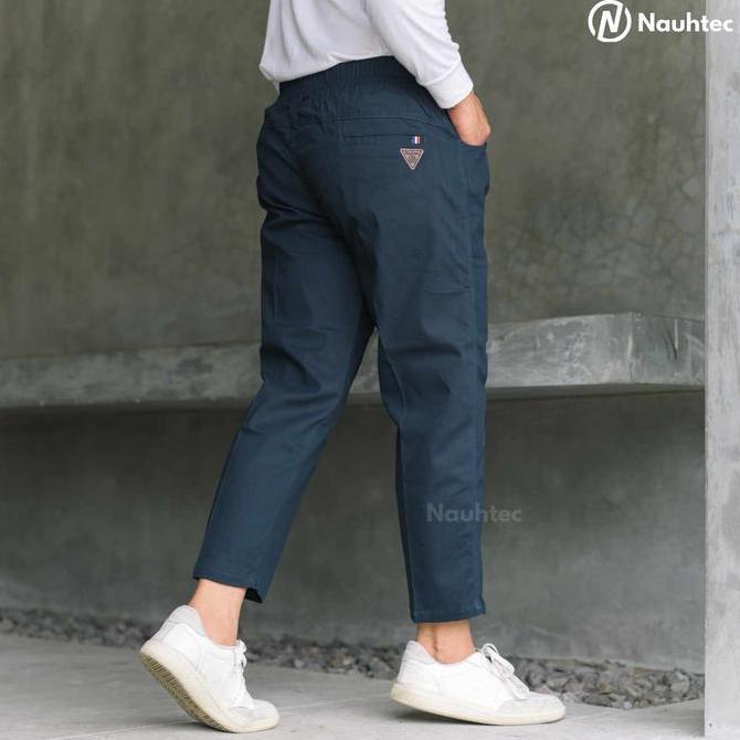 Nauhtec Celana Ankle Nauhtec Celana Ankle Loose Pants Pria Katun Twill
