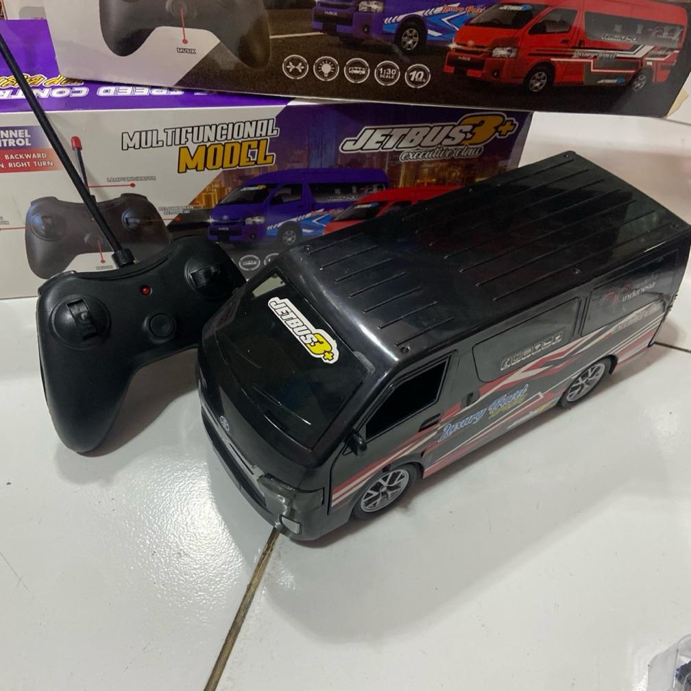 FREE ONGKIR MOBIL REMOTE CONTROL HIACE TRAVEL CAR RC BASURI TELOLET MAINAN MOBIL RC