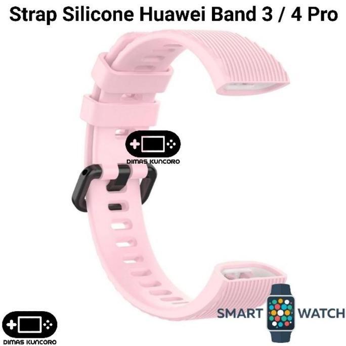 Strap Huawei Band 3 / 4 Pro Tali Jam Tangan Rubber