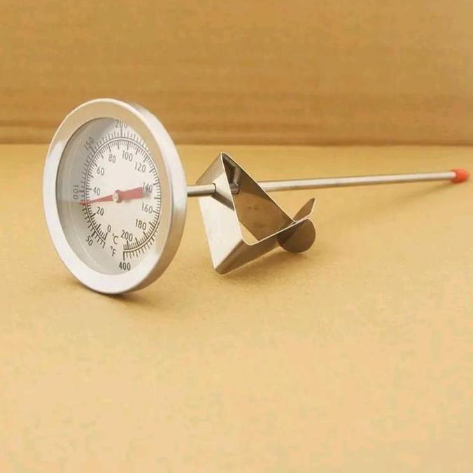 THERMOMETER MEKANIK ALAT UKUR SUHU PANAS MINYAK GORENG MAKANAN MINUMAN THERMOMETER BBQ