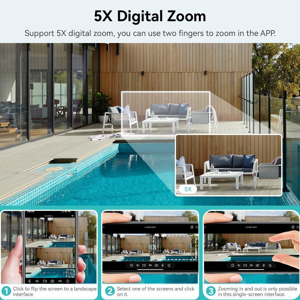 Sale Hamrol 6K 12Mp Kamera Wifi Ptz Three Lens Waterproof 8Mp Dual Lens Auto Tracking Outdoor Cctv C