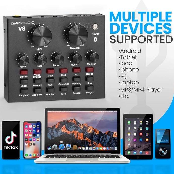 Alat Streaming Live Sosmed Mic Karoke sambung ke hp smartphone dan