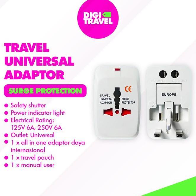 Colokan Adaptor Universal Usb Nonusb Travel Konektor Travel Universal Ditravel Adaptor Travel Univer
