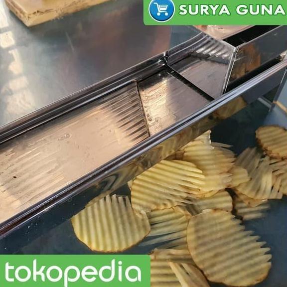 pasah keripik kentang alat pemotong keripik kentang stainless steel
