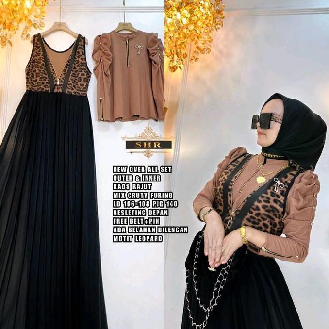 New NewReady Overall Leopard Mantap Free Pin Free Belt 100%Ori Shr Promo Lebaran