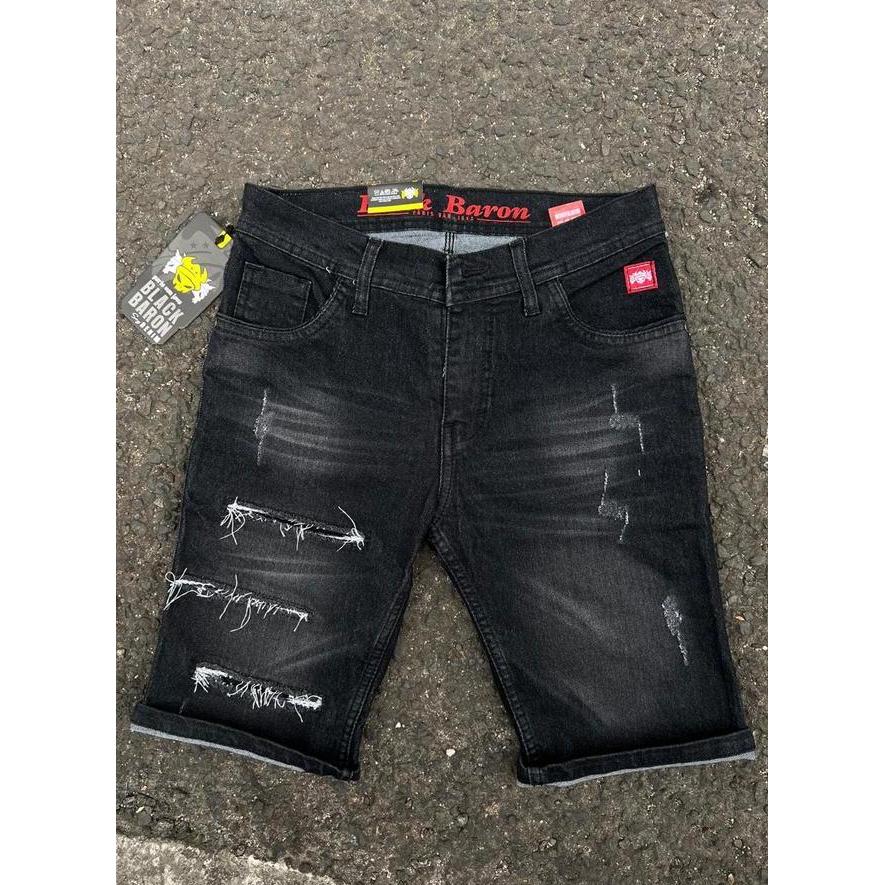 Eighteen-Celana Pendek Pria Eighteen Celana Pendek Pria Sobek Bahan Denim