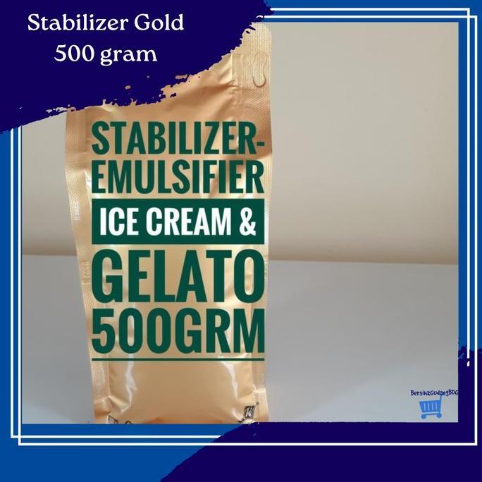 Stabilizer-Emulsifier Es Krim, Ice Cream & Gelato [GOLD] - 500grm