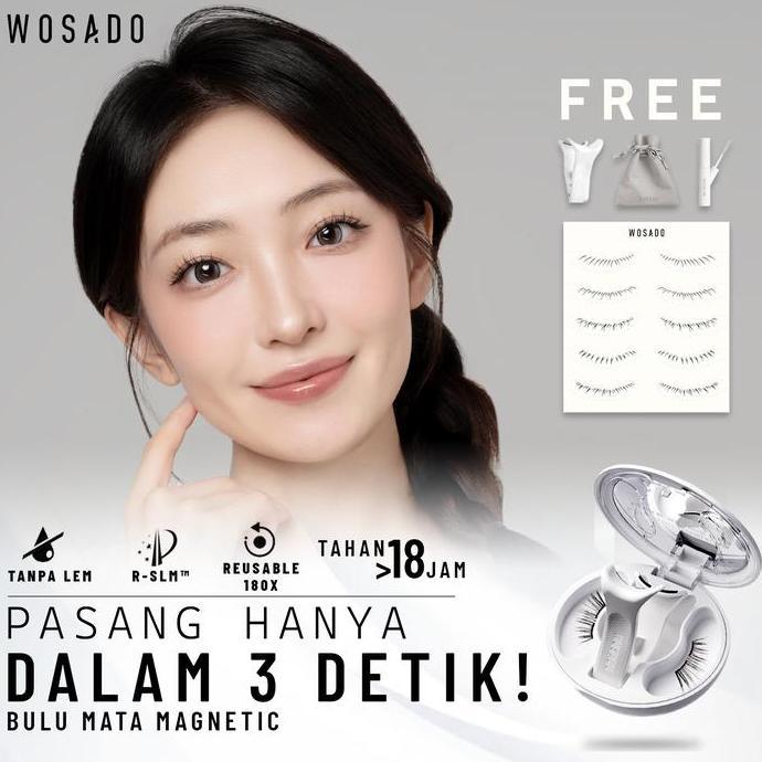 FLASH SALE - *WOSADO Bulumata Magnetic Soft Natural Daily & Bold Look Bulumata Palsu Extension - Dup