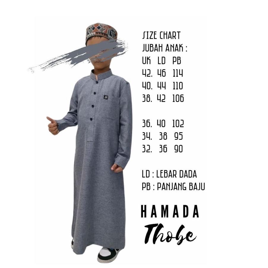 Ter-98 Jubah Remaja Hamada Fashion, Jubah Anak Hamada, Jubah Arab, Jubah Saudi, Jubah Anak, Jubah Ka
