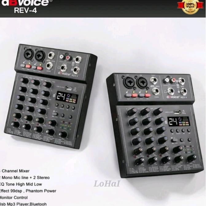 MIXER AUDIO DBVOICE REV4  99DSP EFFECT MIXER MINI REV 4 ORIGINAL ORIGINAL DAN TERPERCAYA