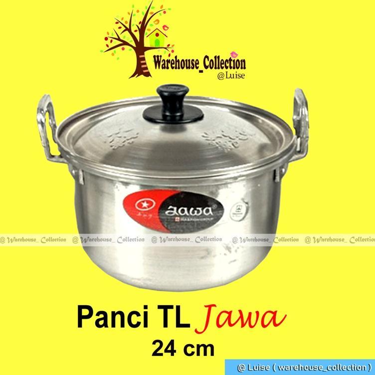 Panci Jawa / Panci Rumahan + Tutup / Panci Aluminium / Panci Masak Jawa 16Cm/ 18Cm/ 20Cm / 22Cm/ 24C