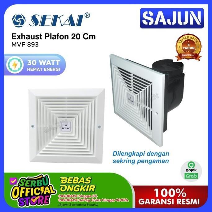 Sekai Exhaust Fan 20 Cm Mvf893 Exhaust Plafon Mvf-893