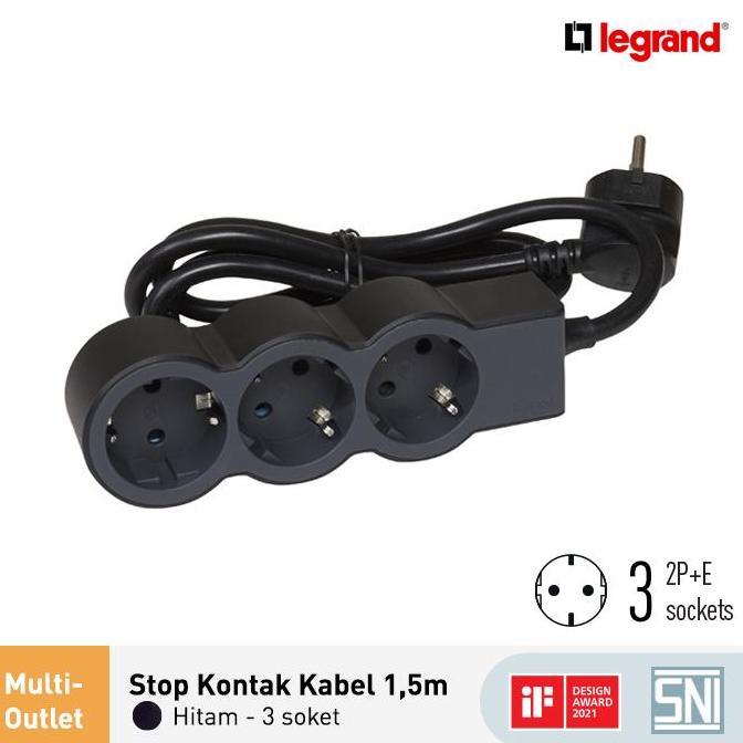 Legrand Revolution Multi Outlet 3 Socket 1,5M - Lg-694550Id