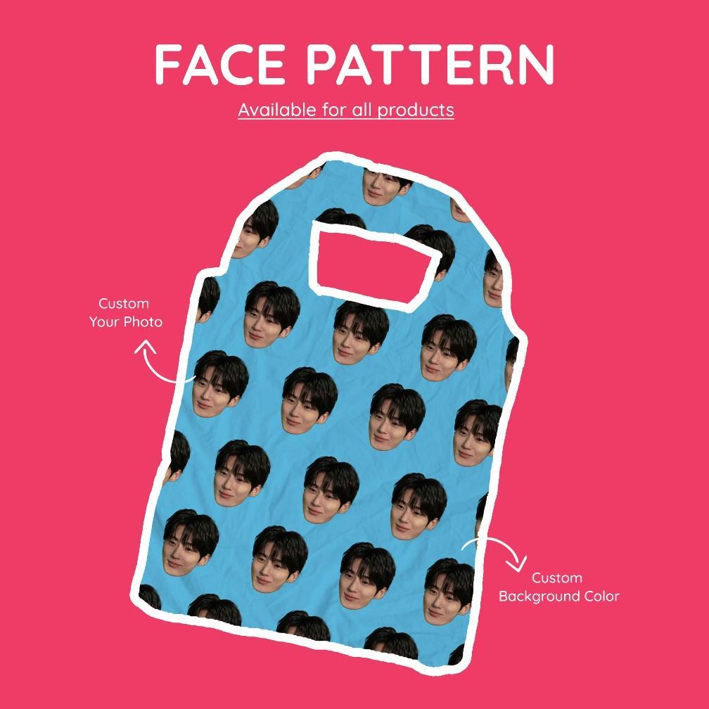 Face Pattern Foldable Bag / Shopping Bag / Tas Lipat (CUSTOM/PO)