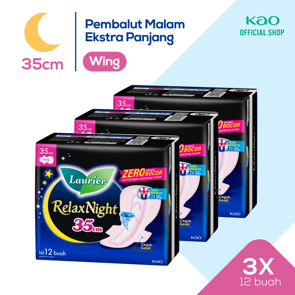 Laurier Relax Night 35cm 12s Triplepack