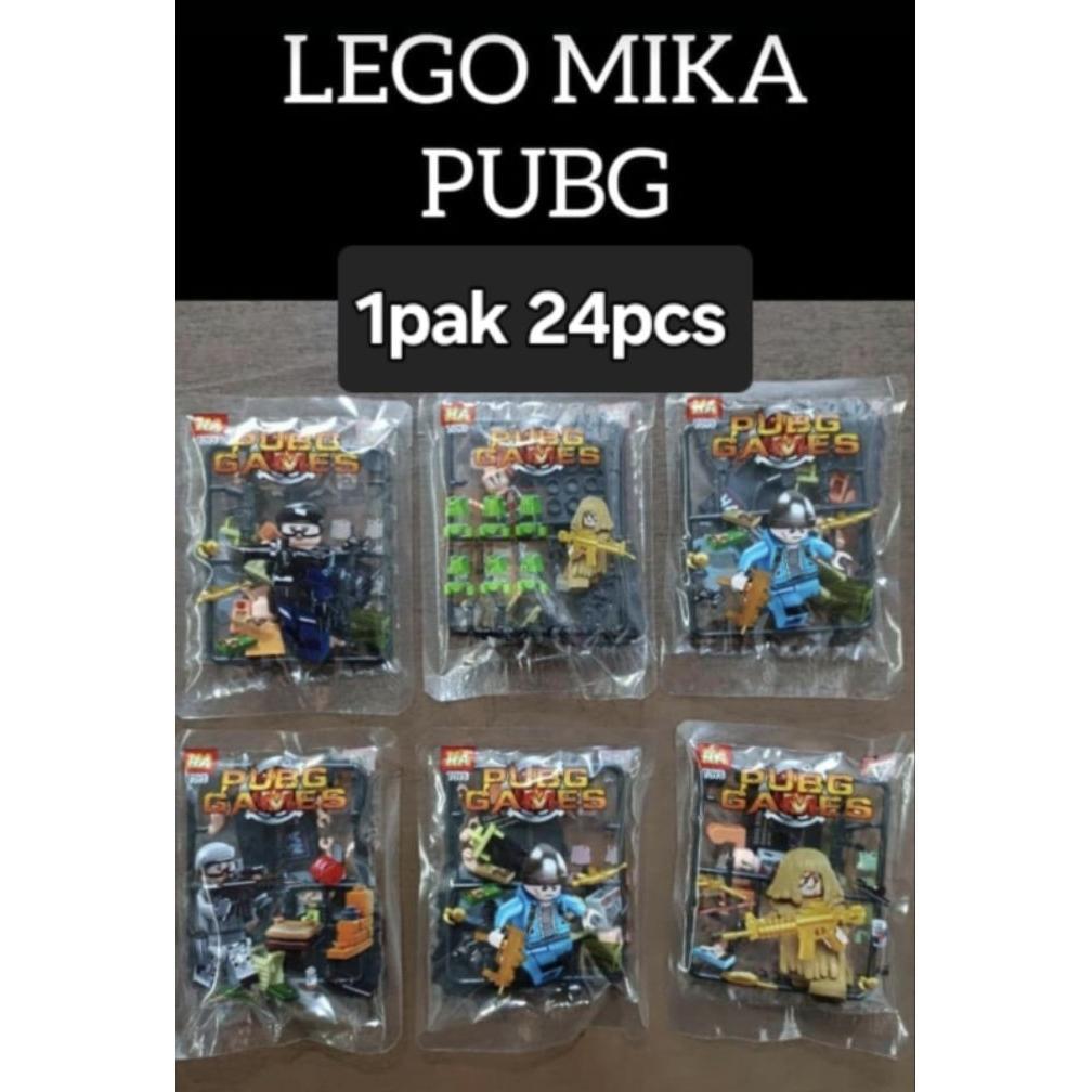 [1pak @24pc]  Block Mika Mainan Pazzel Tentara HA