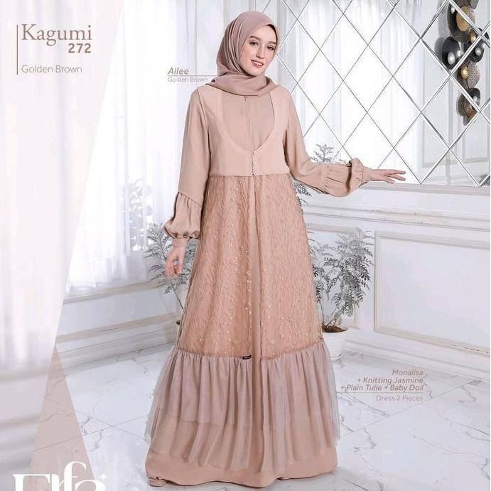 New Ethica Kagumi 272 Golden Brown, Gamis Ethica Terbaru Ethica Promo Lebaran