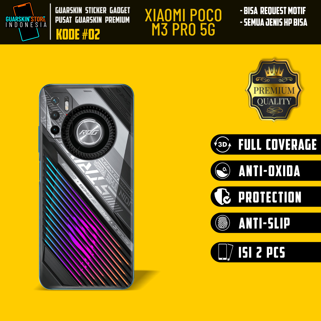 Garskin Case Xiaomi Poco M3 Pro 5G Custom Bisa COD 2Pcs