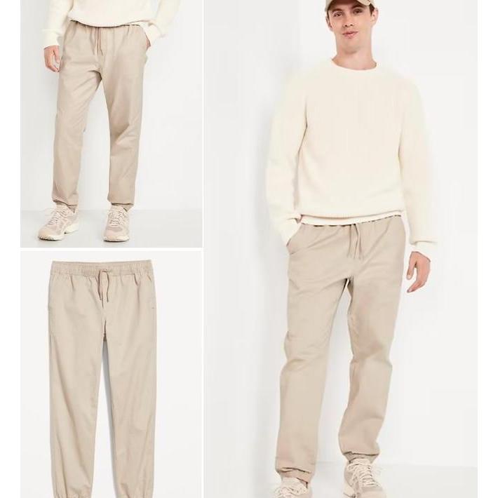 Celana Jogger Old Celana Jogger Old Navy Navy Twill Pria Panjang