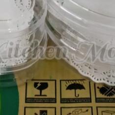 Toples Oval Nuai 388 Toples Kue Kering Oval Toples Lebaran Mika Transparan 12 Pcs