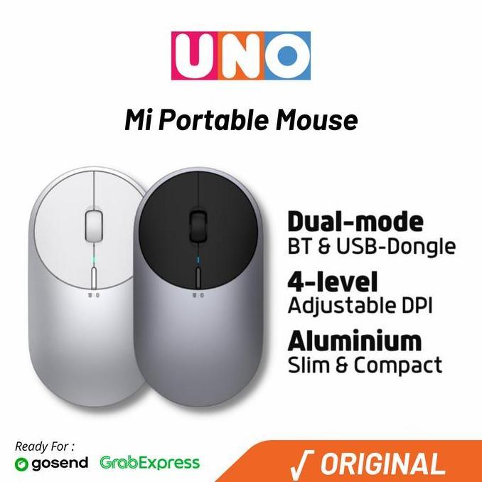 TERBARU - Xiaomi Mi Portable Mouse - Wireless Mouse
