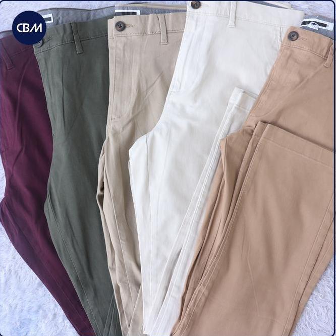 C1826 Celana Chino Panjang Celana Chino Panjang Warna C1826 Warna Maroon - Kasual Kerja Santai