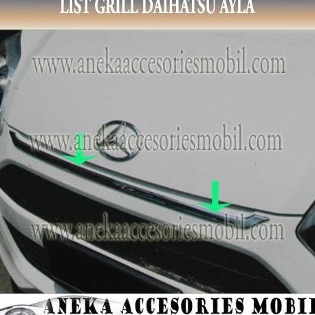 Engine Hood Molding Sporty/List Grill Mobil Daihatsu Ayla