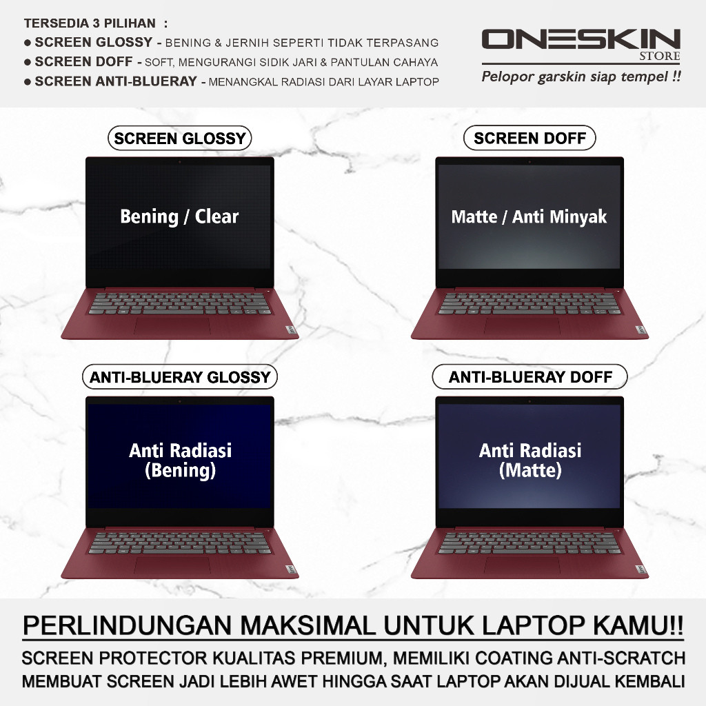 Garskin Case Garskin Sticker Laptop Pelindung Screen Keyboard Protector Lenovo Yoga Duet 7 7i-13 13i