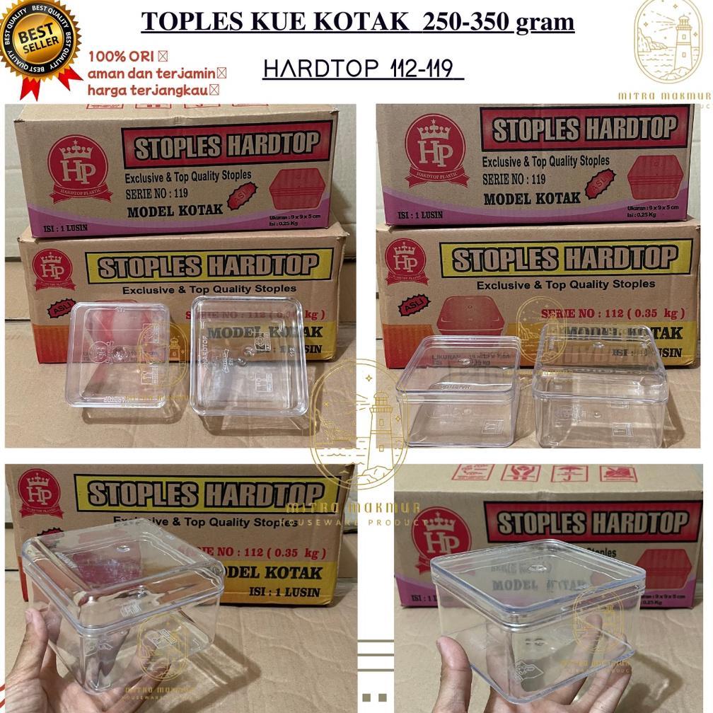 New Toples Kue Kotak 250-350 Gram Toples Hardtop 112 - 119 Toples Kue Kering Lebaran Stock