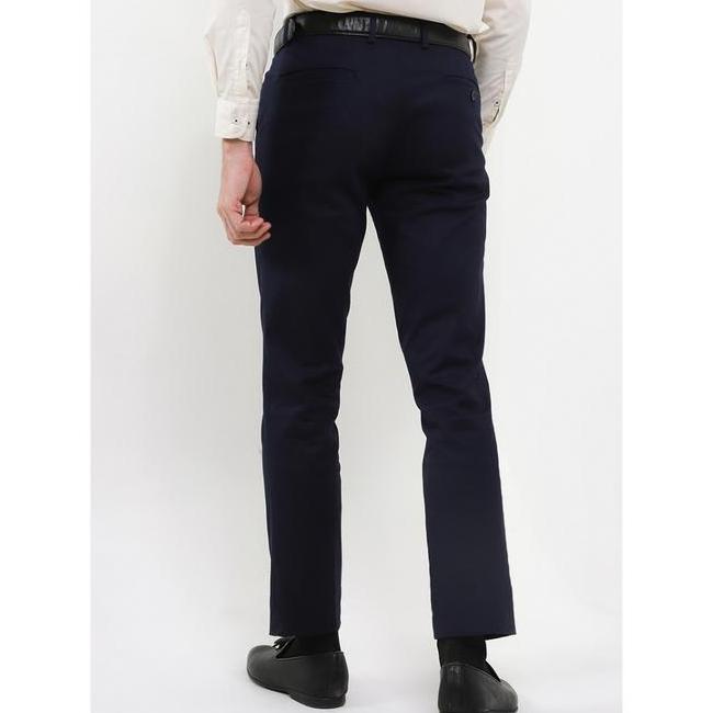 Gianni Visentin - Gianni Visentin Celana Bahan Biru Formal Pria Slimfit Tua