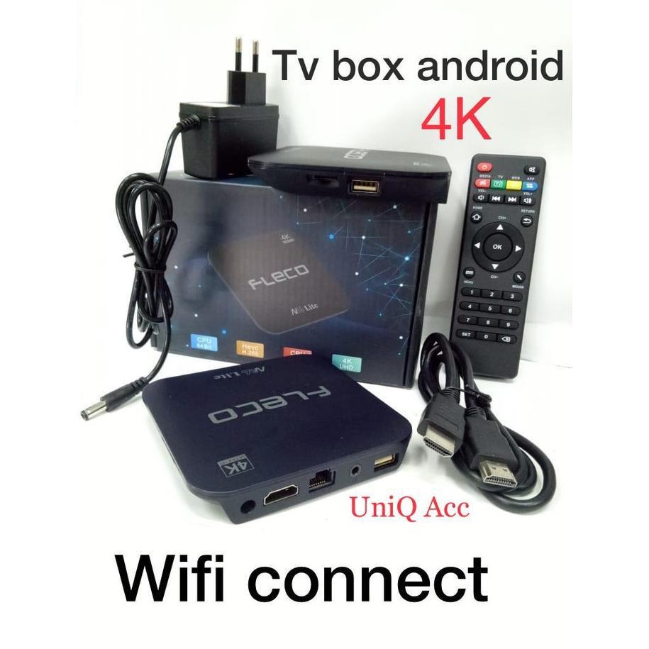 PROMO TERBARU STB TV Box Android Fleco 4K UHD Ram 2GB Rom 16GB