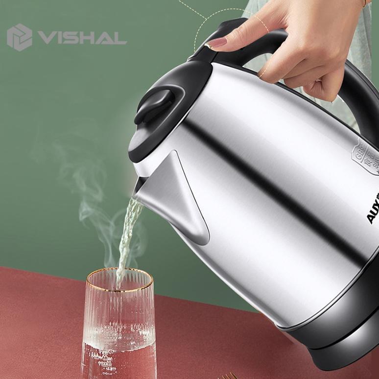 PROMO TERBARU VISHAL Teko listrik  Pemanas Air /Kettle Electric Stainless Pembuat Kopi Teh VS-1801